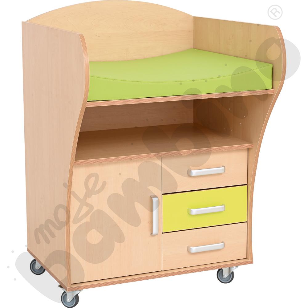 Przewijak na kółkach - brzoza