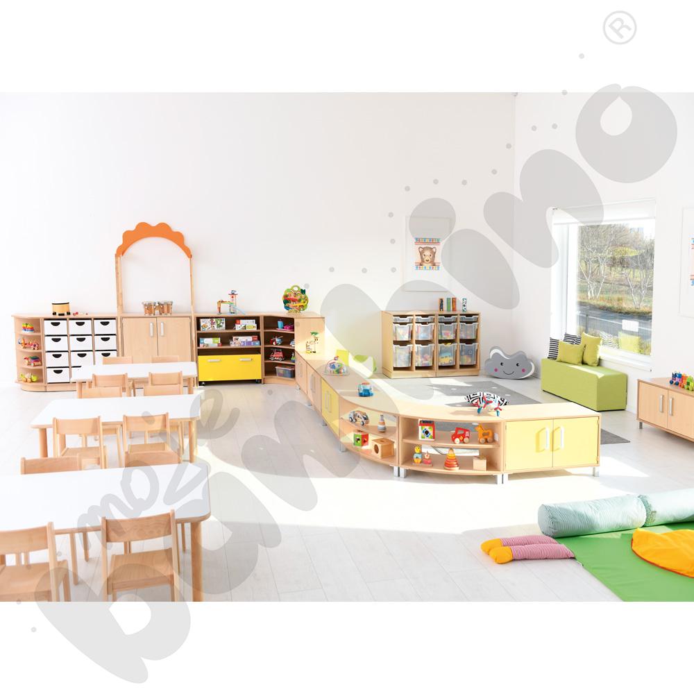 Szafka Flexi M 1/8 koła na nóżkach