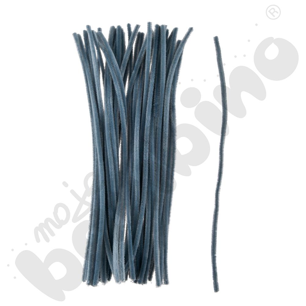 Druciki kreatywne 0,6 x 30, 50 szt. - szare