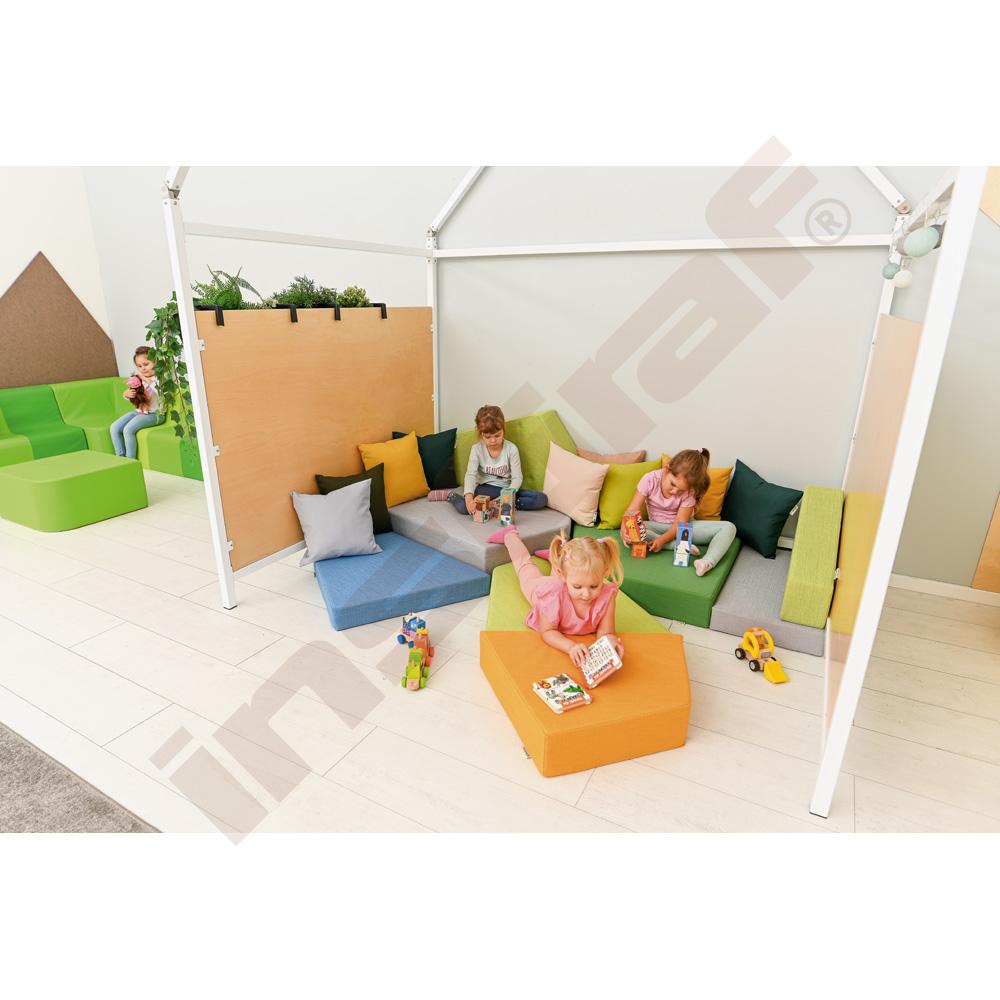 Žíněnka Quadro 1 světlešedá, výška 20 cm