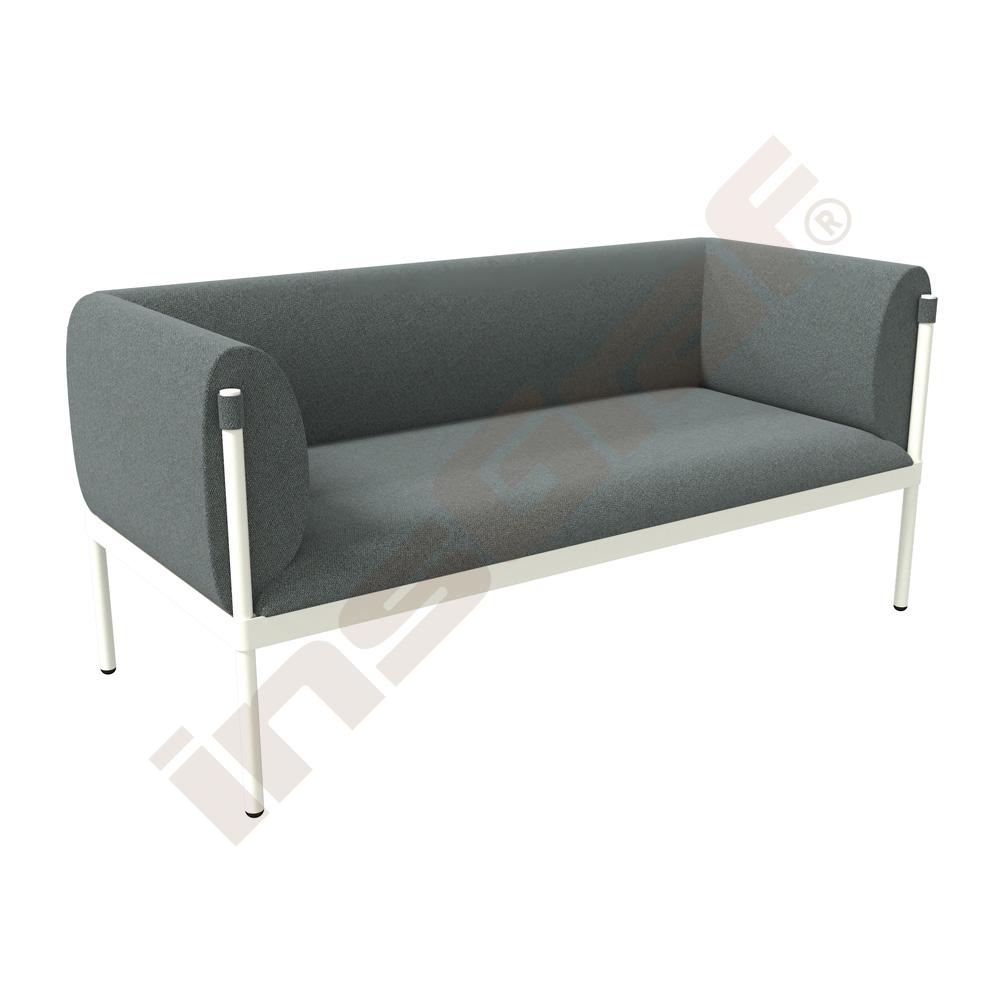 Zweisitzer Stilt, niedrige Lehne, grau