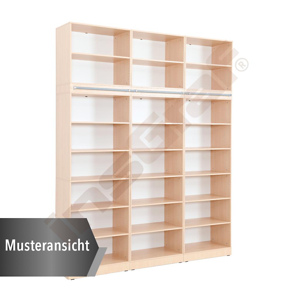 Regalwand, T 48, H 301, 3-reihig - weiß (Grande 41W)