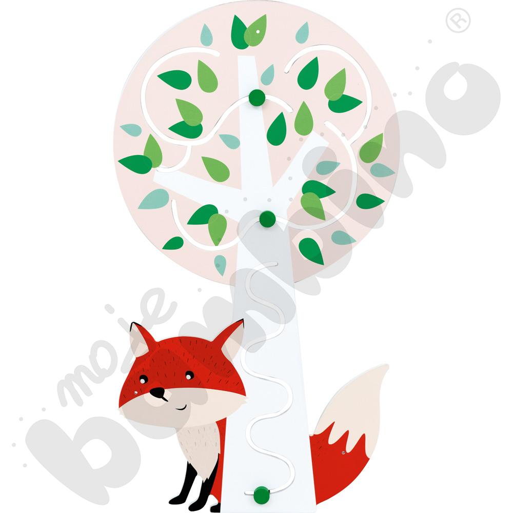 Przesuwanka Drzewo z lisem