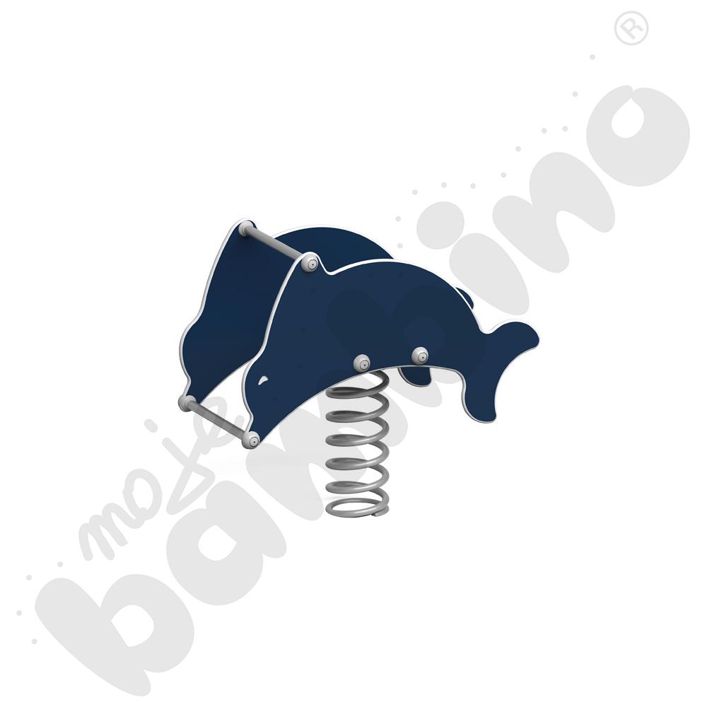   Sprężynowiec Delfin na podstawie metalowej  