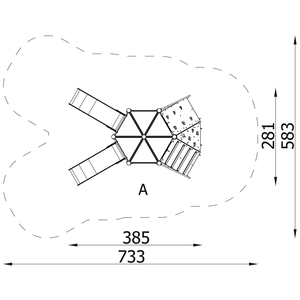 Orbis - zostava 11487, kovové stĺpy