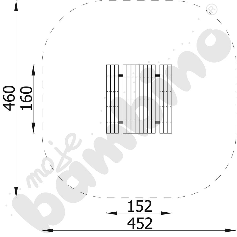 Ławkostół duży Terra z kotwami
