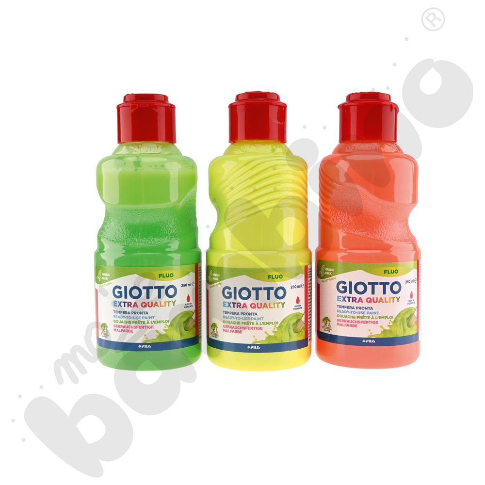 Tempery Giotto fluo, 3 x 250 ml