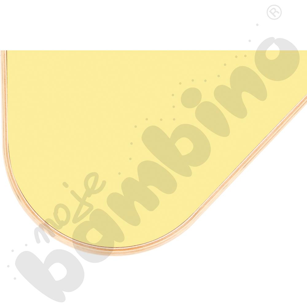 Stół Flexi trójkątny szkolny - żółty