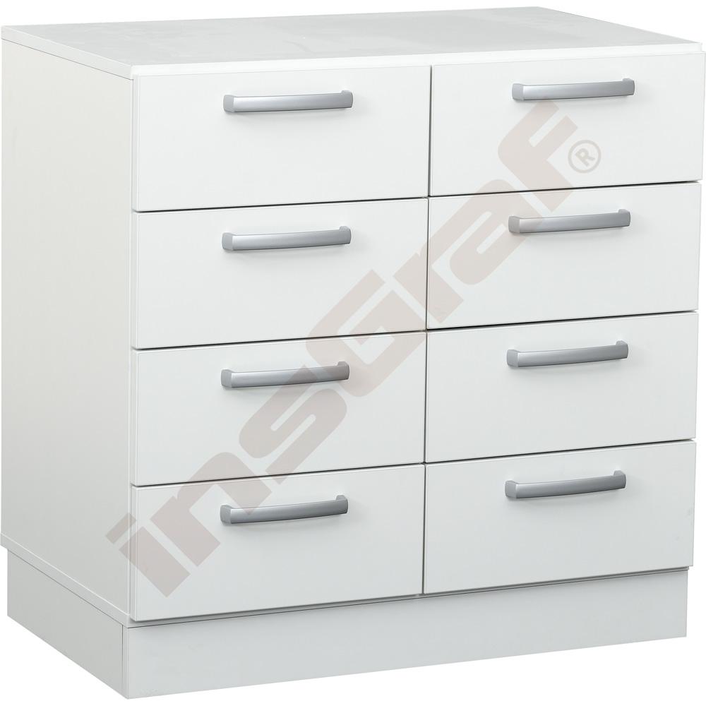 Grande Schrank M, T 38, mit 8 Schubladen - weiß