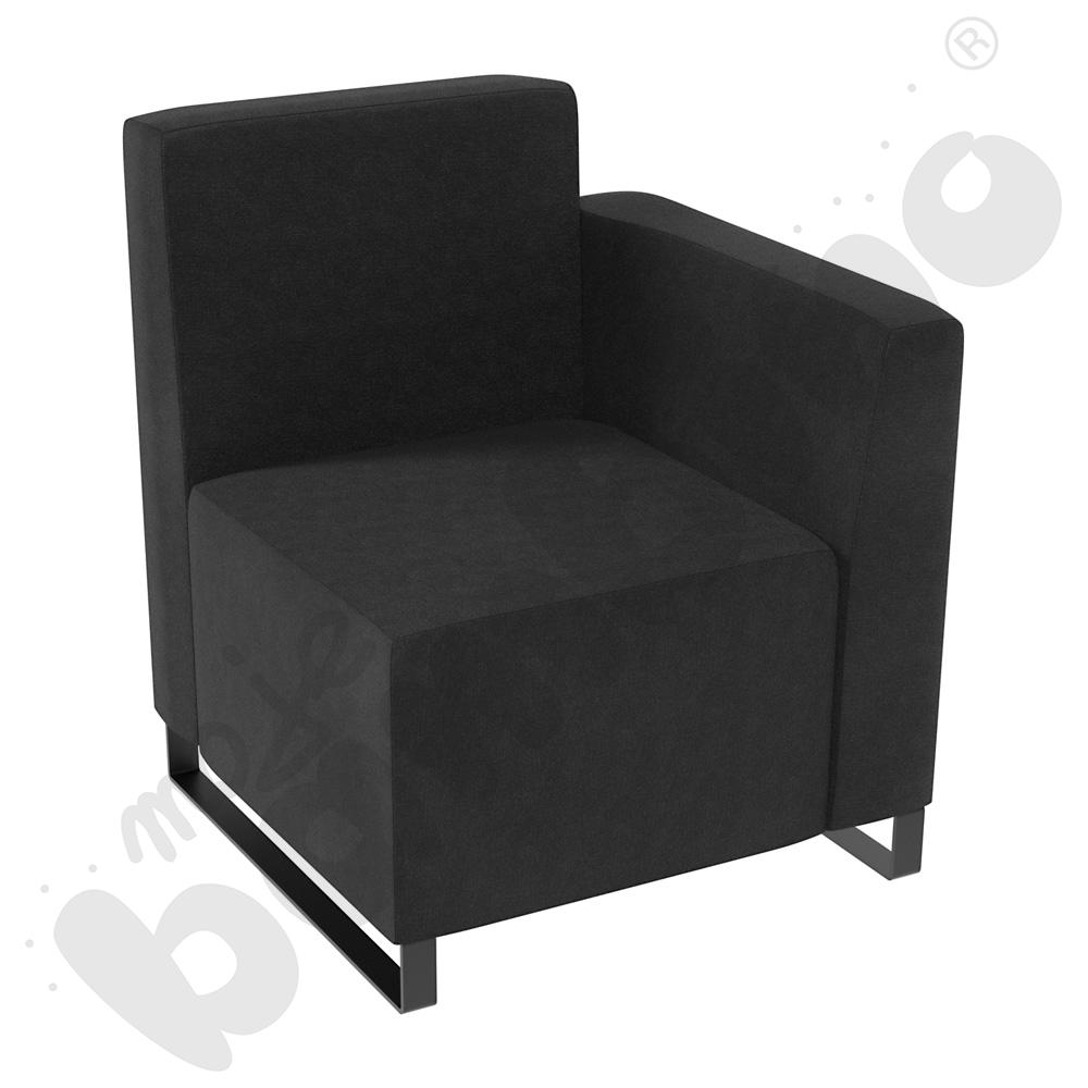 Fotel Universum wys. 82 cm, bok niski prawy, tkanina KG38