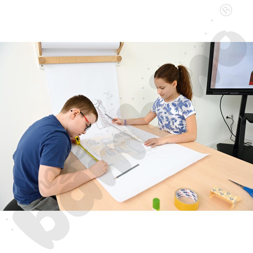 Biurko dwustronne Quadro - klon jasny