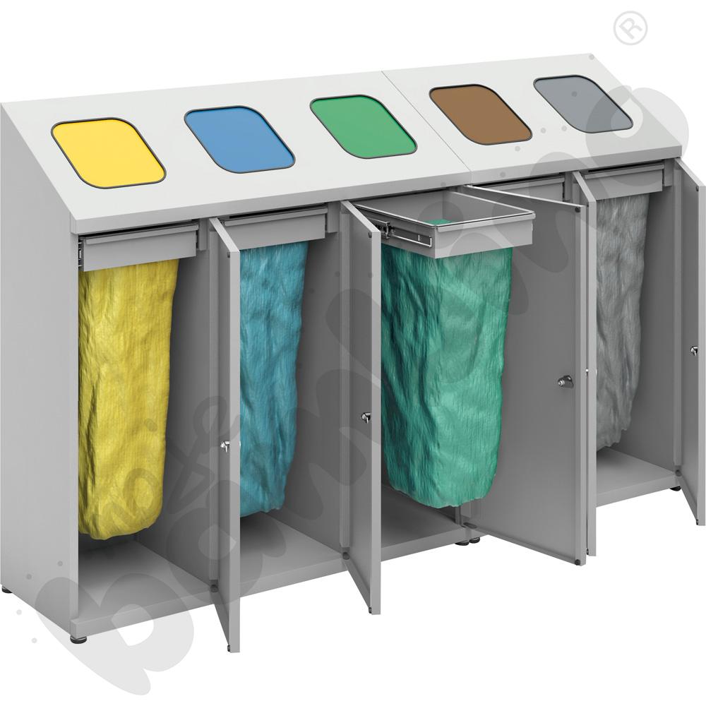 Pojemnik do segregacji odpadów 5-komorowy   