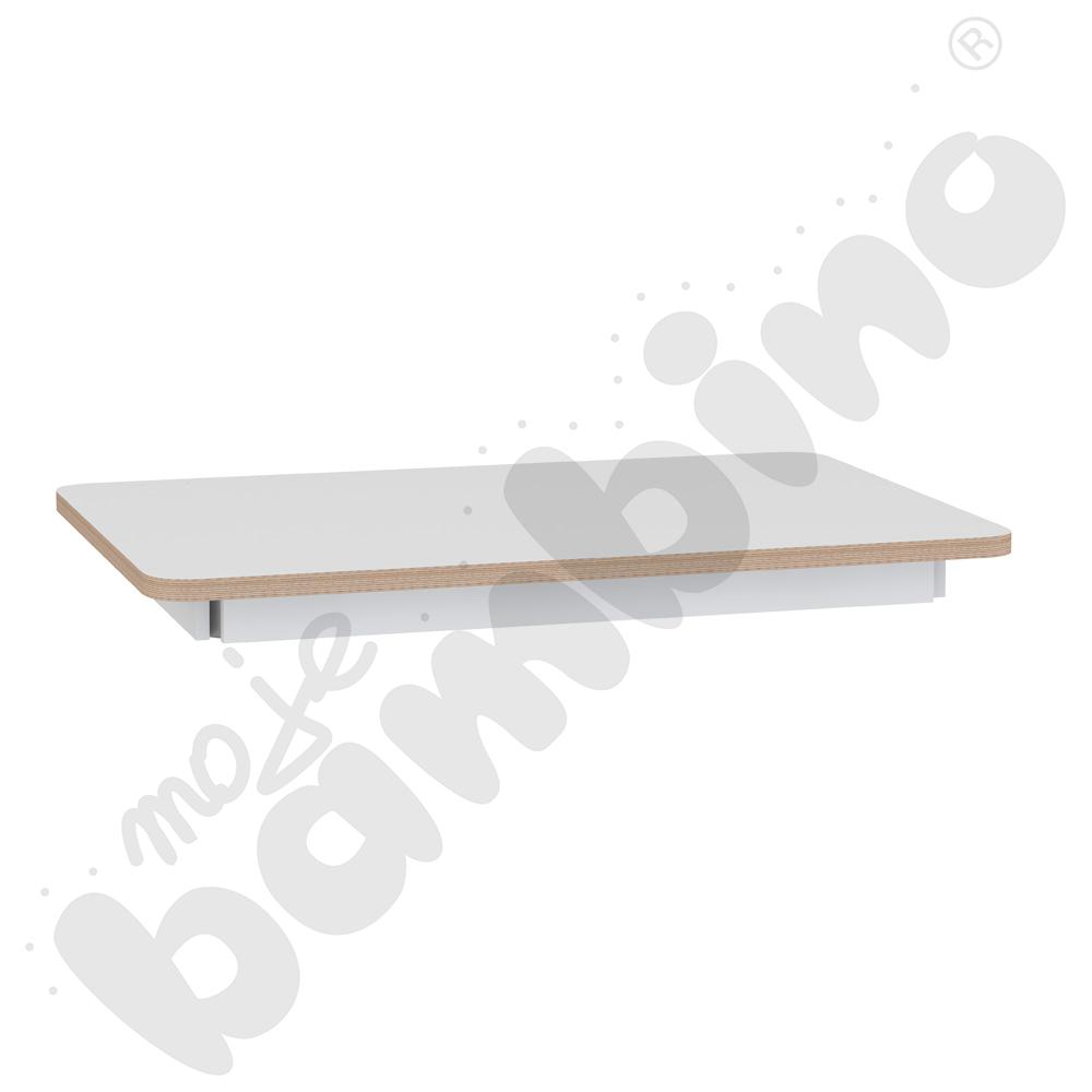 Biały prostokątny blat stołu NEA