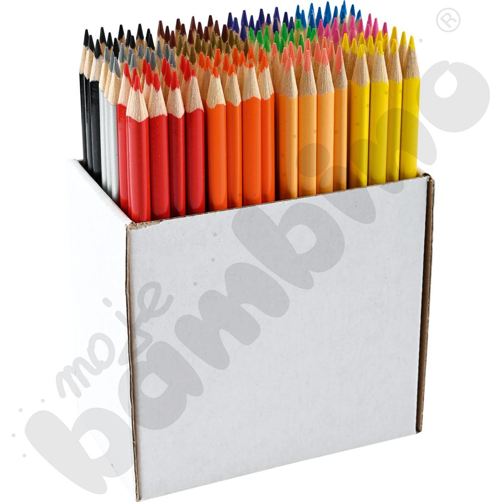 Kredki ołówkowe trójkątne Bambino - zestaw stolikowy, 144 szt.