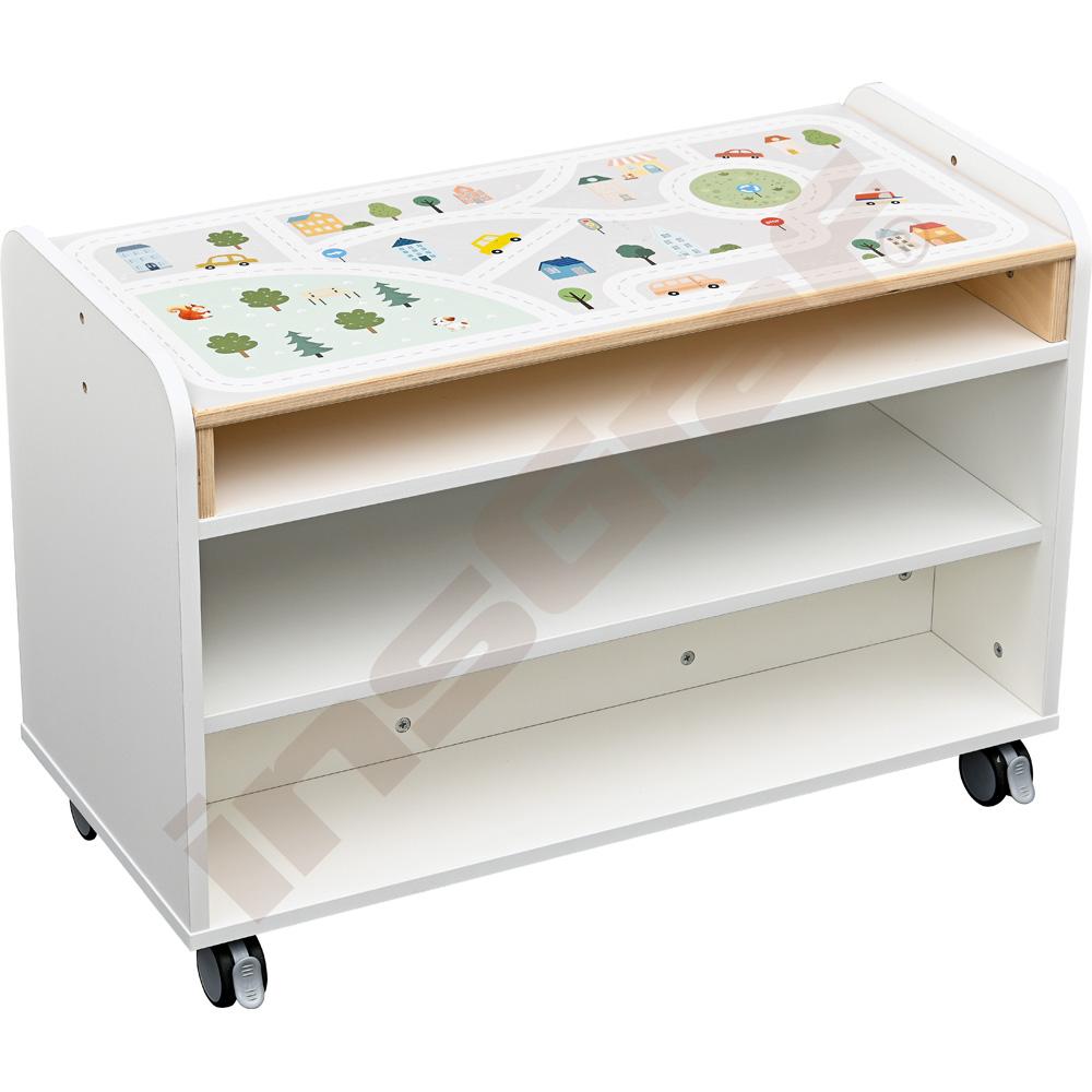 Mobilní koutek Quadro 256, korpusy bílé