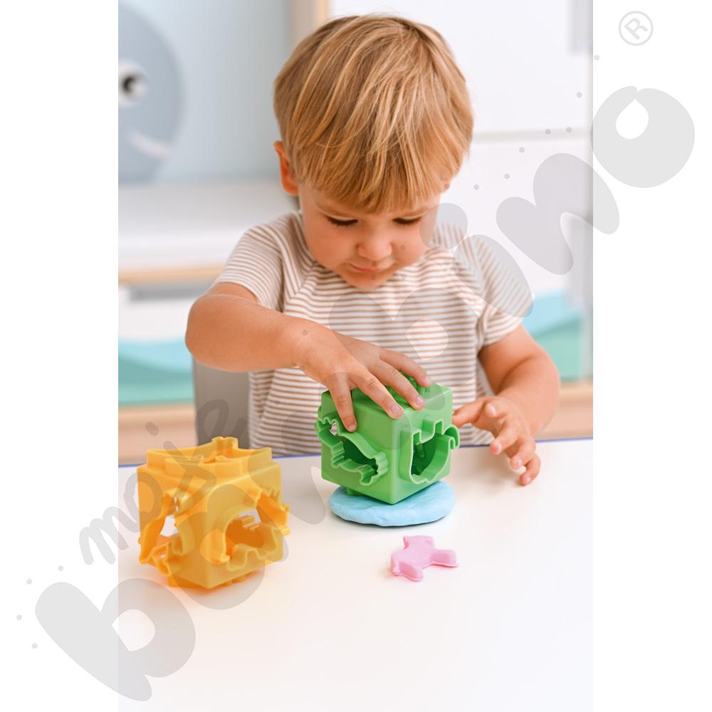 Foremki do mas plastycznych 6 w 1 - dinozaury