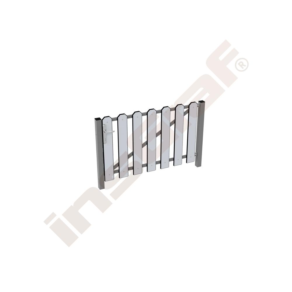 
Zaunpforte, HDPE, grau
