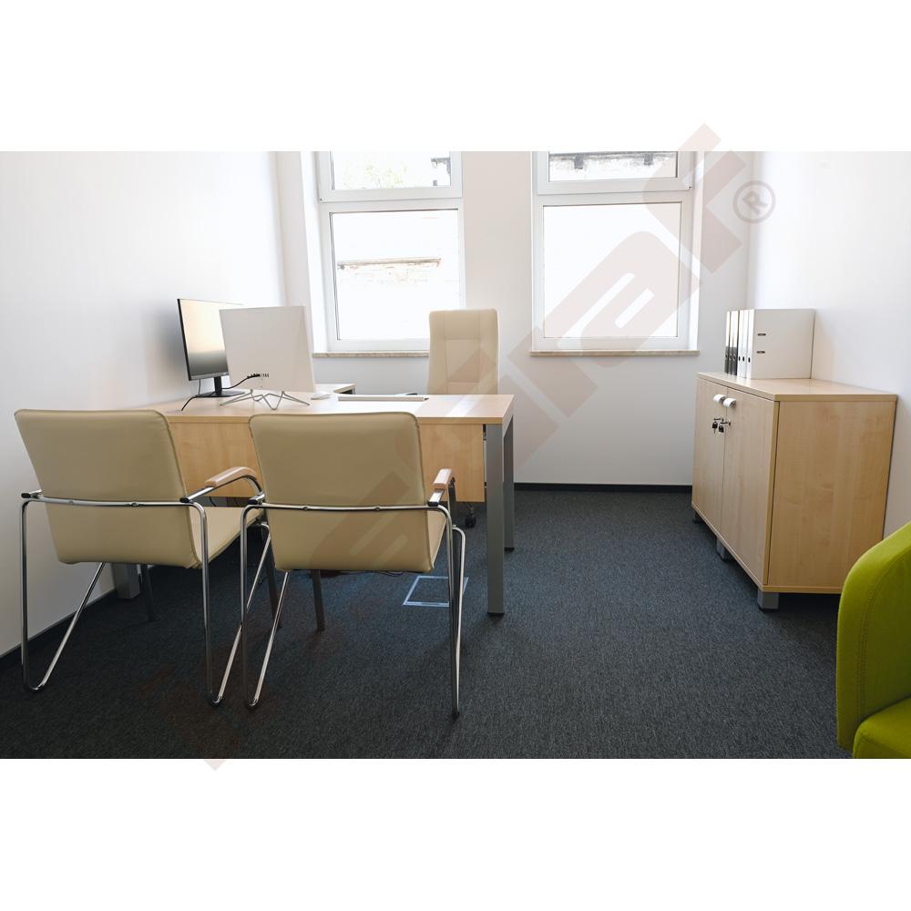 Stuhl Samba 4L, mit Holzarmlehnen, beige