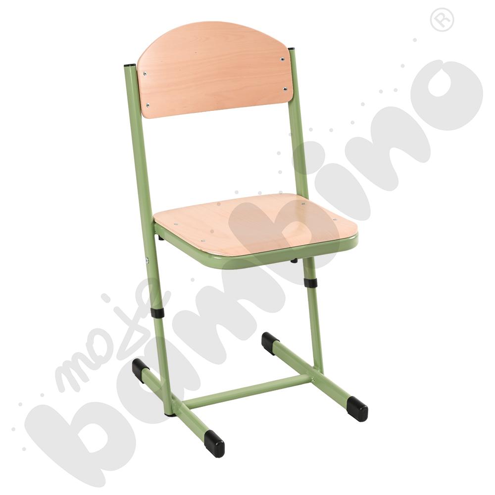 Krzesło T wzmocnione regulowane, rozm. 5-6 oliwkowe