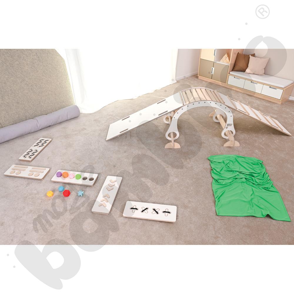 Ścieżki sensoryczne Good Wood - białe - MED