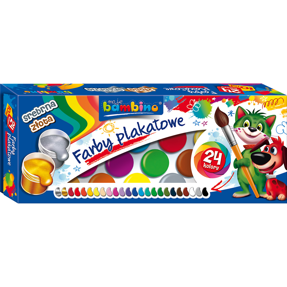 Plagátová farba 24 farieb