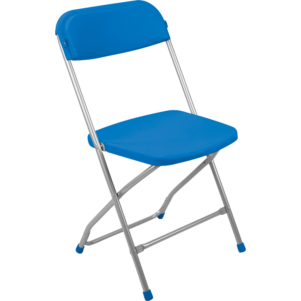 Stolička Polyfold modrá