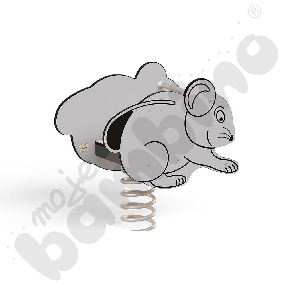 Sprężynowiec Myszka na podstawie metalowej