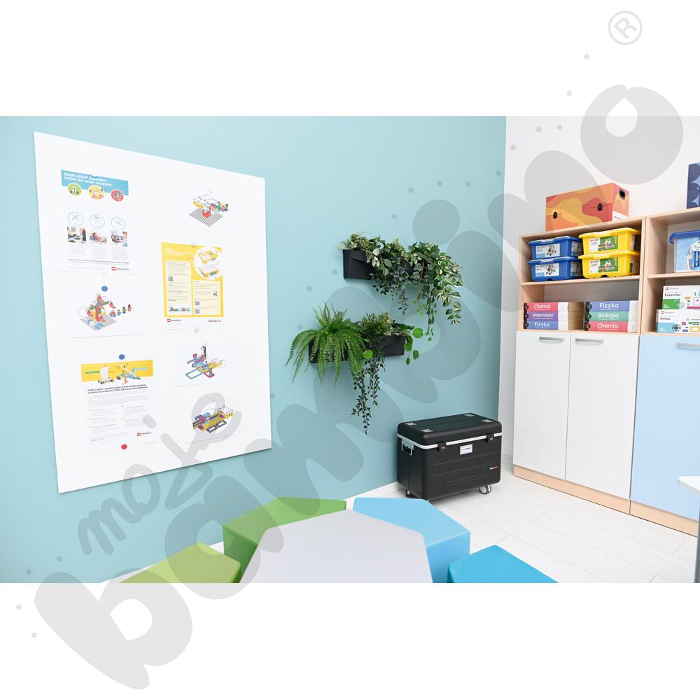 Donice modułowe ścienne podłużne - antracytowe