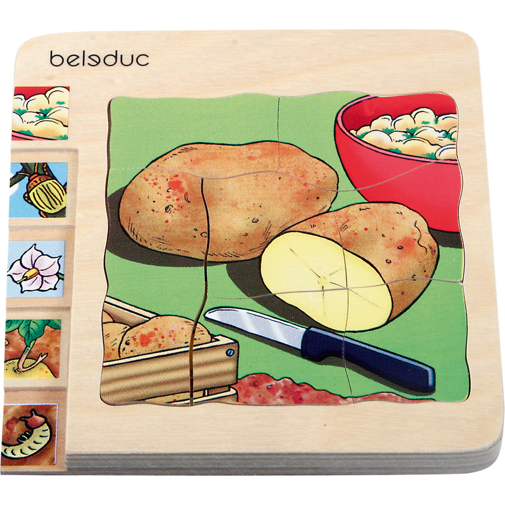 Edukačné viacvrstvové puzzle - zemiaky
