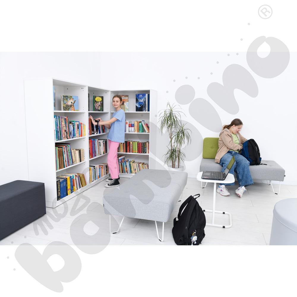 Quadro – szafka XL z 3 półkami, biała