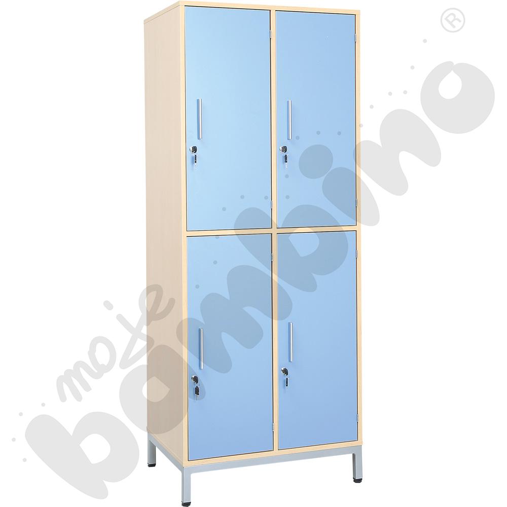 Szatnia na stelażu z 4 schowkami