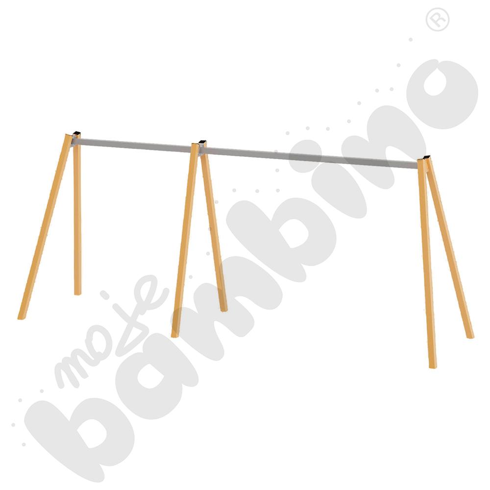 Huśtawka potrójna Urbi, słupy metalowe A/ bez zawiesi