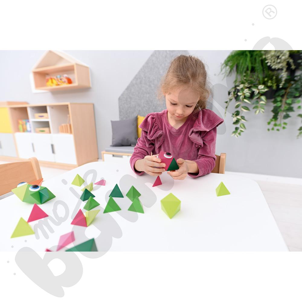 Klocki magnetyczne Trido, 36 elem. - kolory dżungli