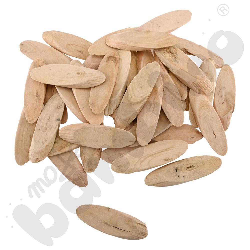 Drewniane plastry owalne, 250 g