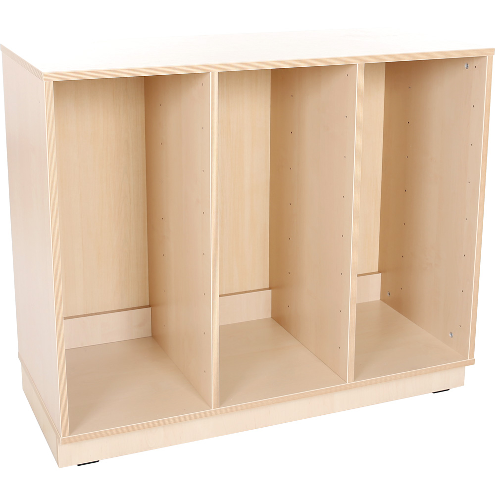 Skrinka Flexi D na plastové, úložné boxy - 3 priehradky