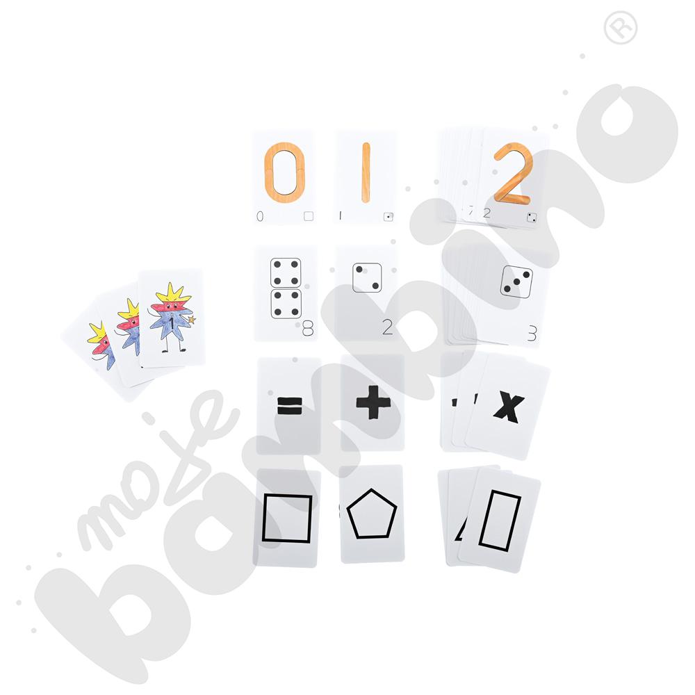 Karty do drewnianych cyfr magnetycznych