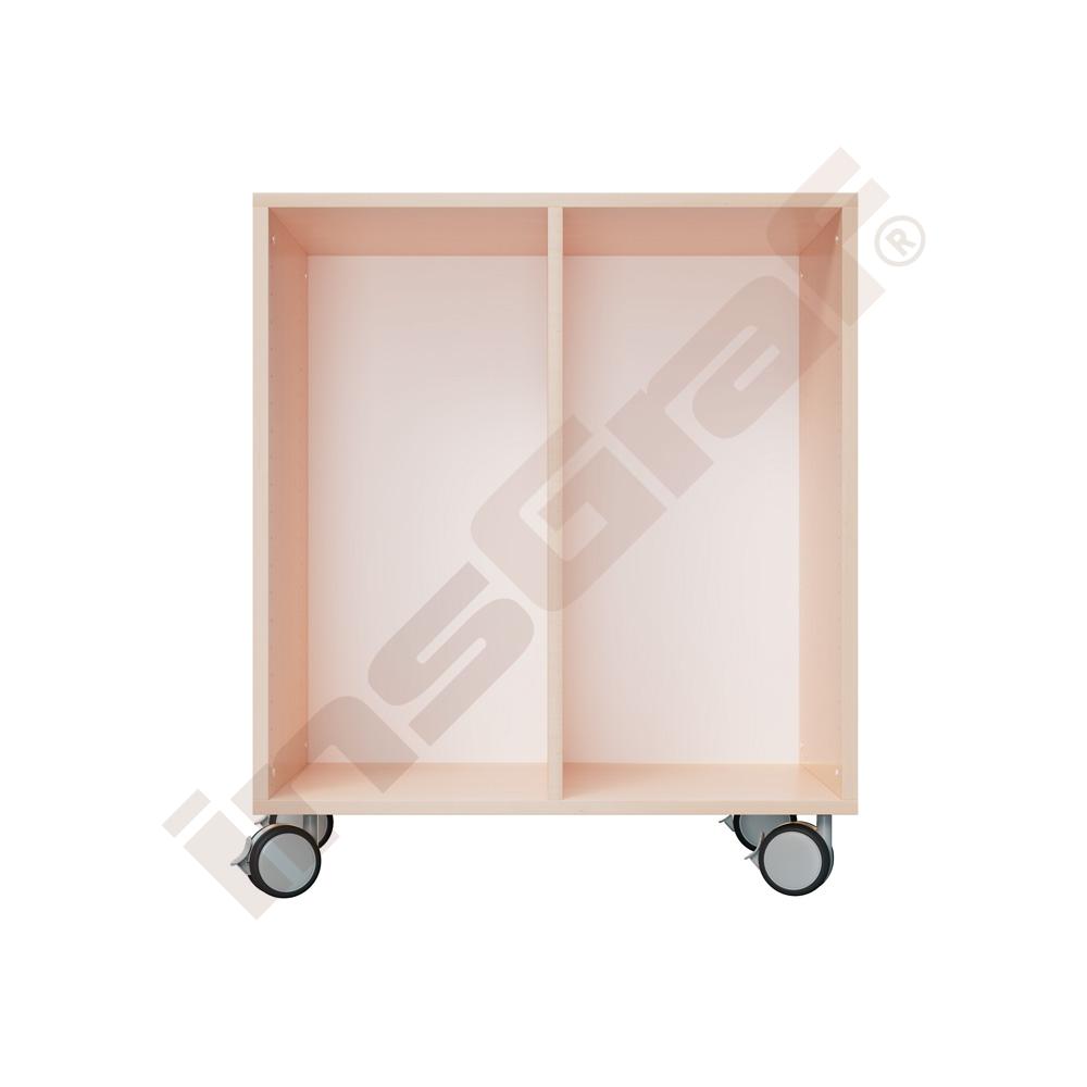 Skrinka Grande M na úložné boxy na kolieskach - javor