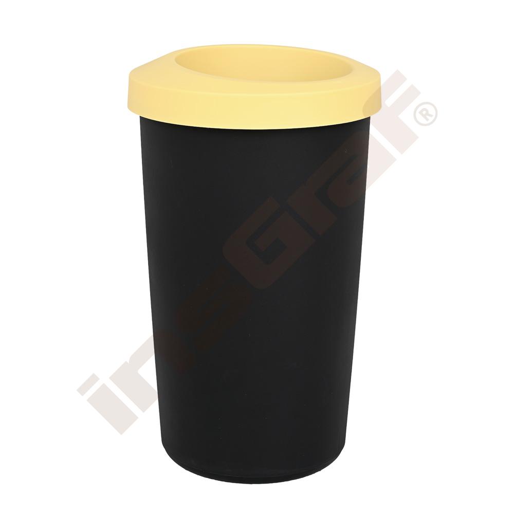 Odpadkový kôš Compacta, 45 L - žltá pastelová