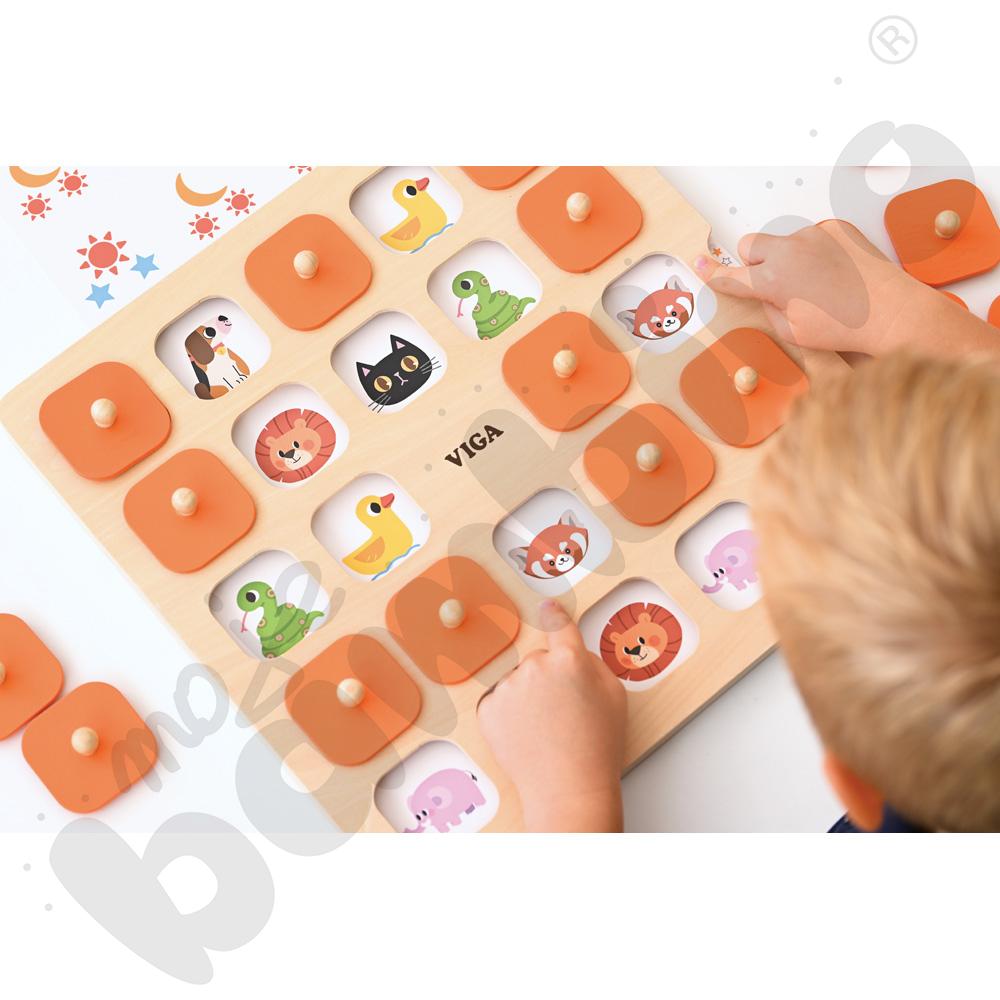 Gra pamięciowa z kartami zadań