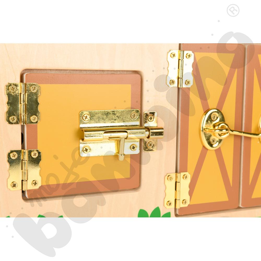 Panel ścienny z zamkami