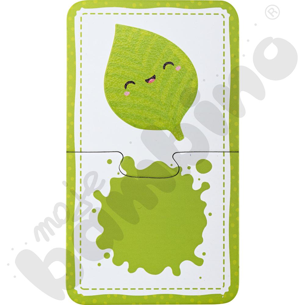 Dopasuj kolor - układanka dotykowa Montessori