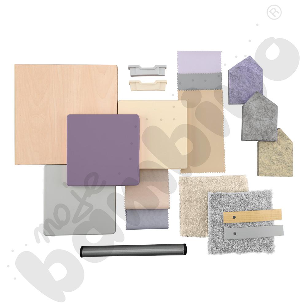 Sala przedszkolna Quadro w kolorystyce fioletowej