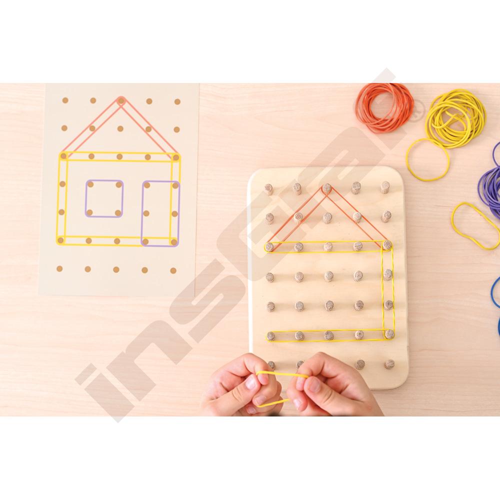 Dřevěný montessori Geoplán Good Wood - přírodní - MED