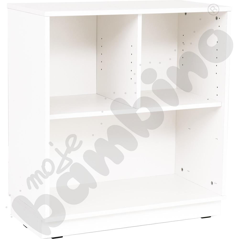 Quadro - szafka M na 2 szerokie szuflady, biała