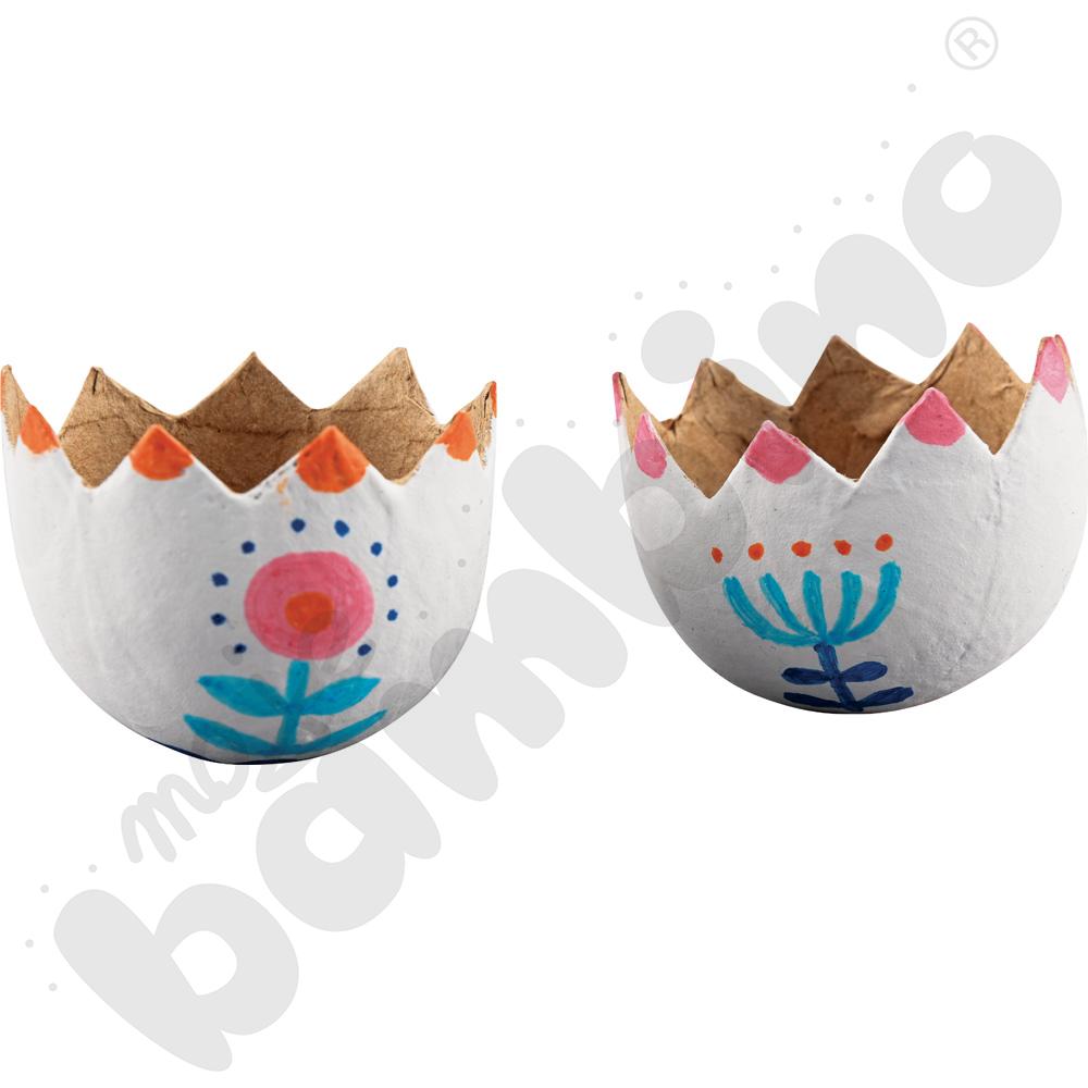 Tekturowe skorupki jajek, 8 szt.