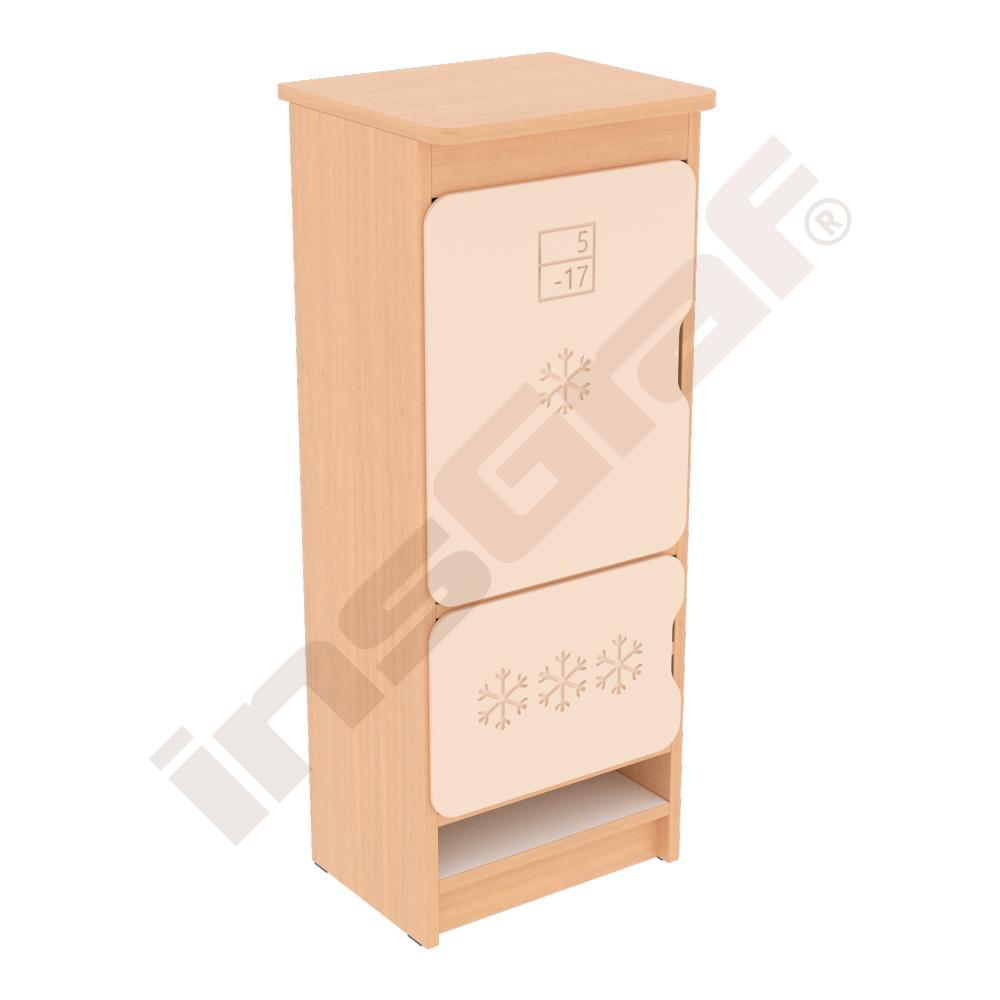Kuchyňka Quadro - lednice, javor, béžová dvířka