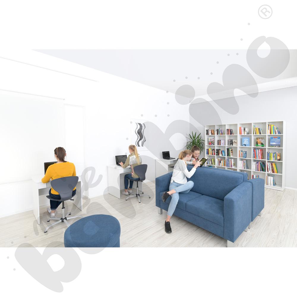 Krzesło Flexi obrotowe z reg.  wys. szare