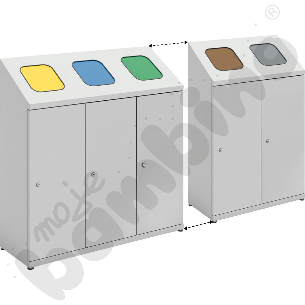 Pojemnik do segregacji odpadów 5-komorowy   