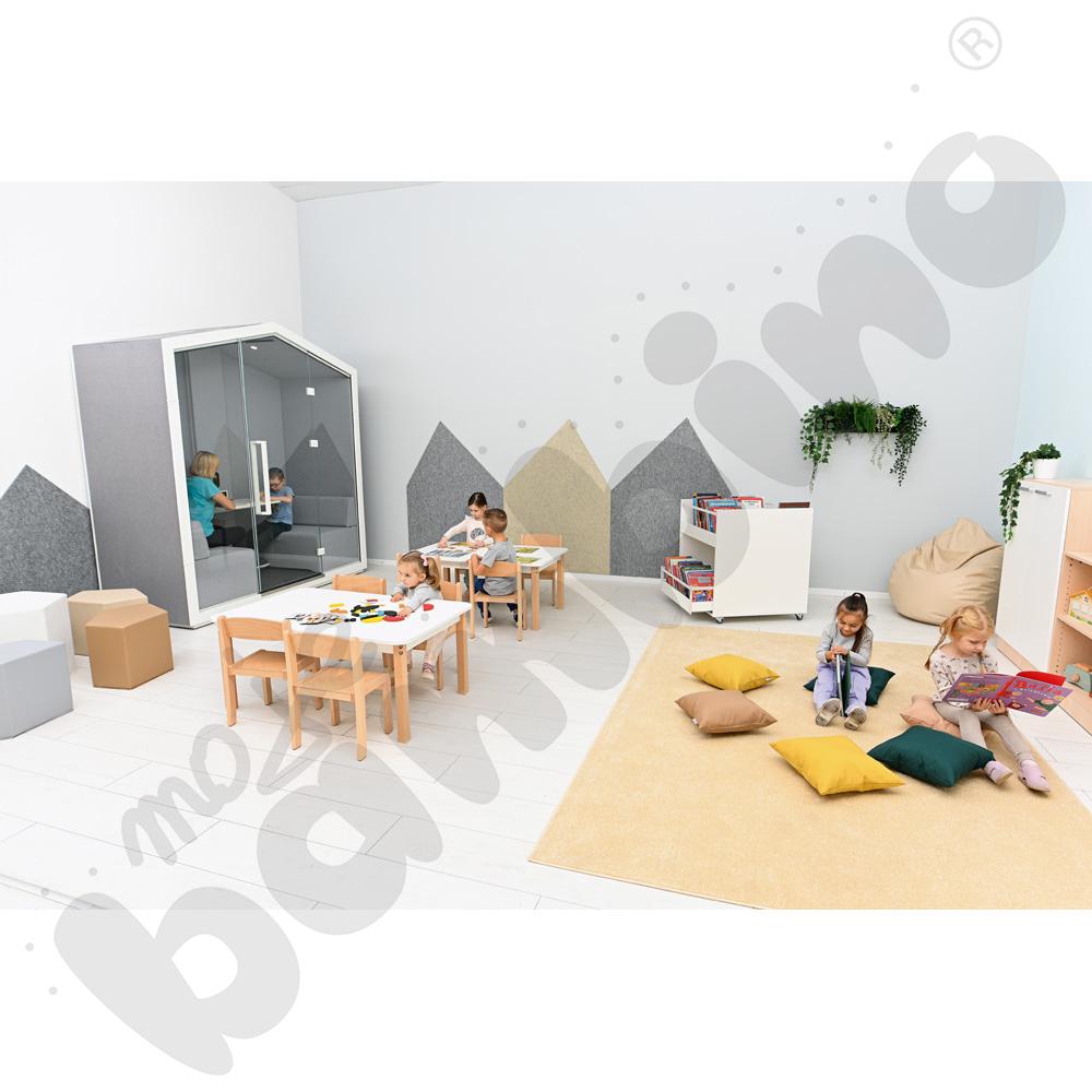 Dywan jednokolorowy - beżowy 4 x 5 m