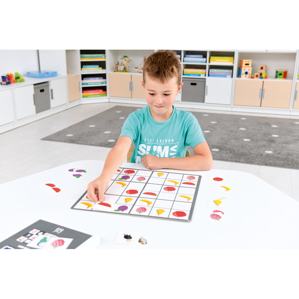 Obojstranné sudoku 6 x 6 – ovocie a vtáky